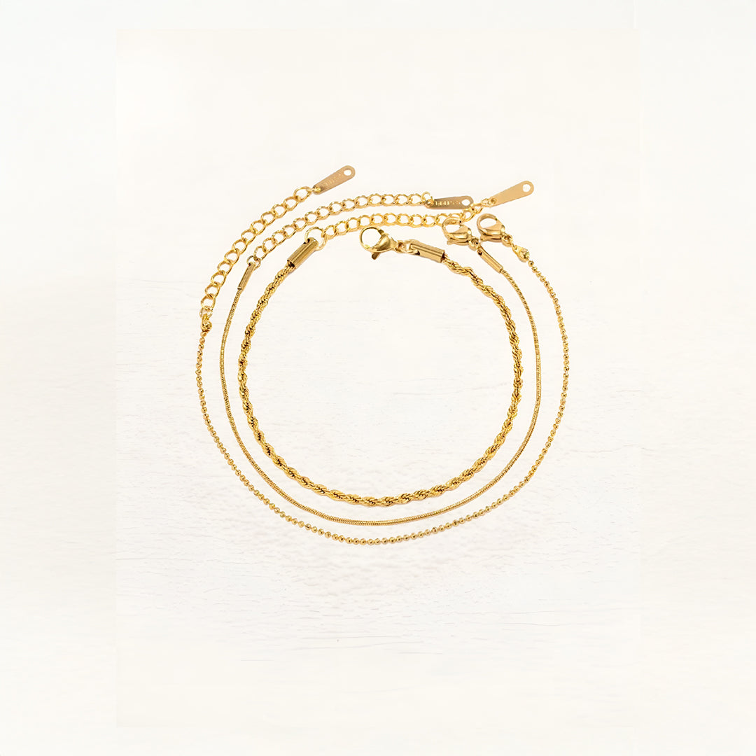 Bracelet Hedda 3-Lags Or