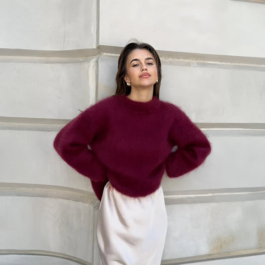 Pull Mohair Birget™ Bordeaux