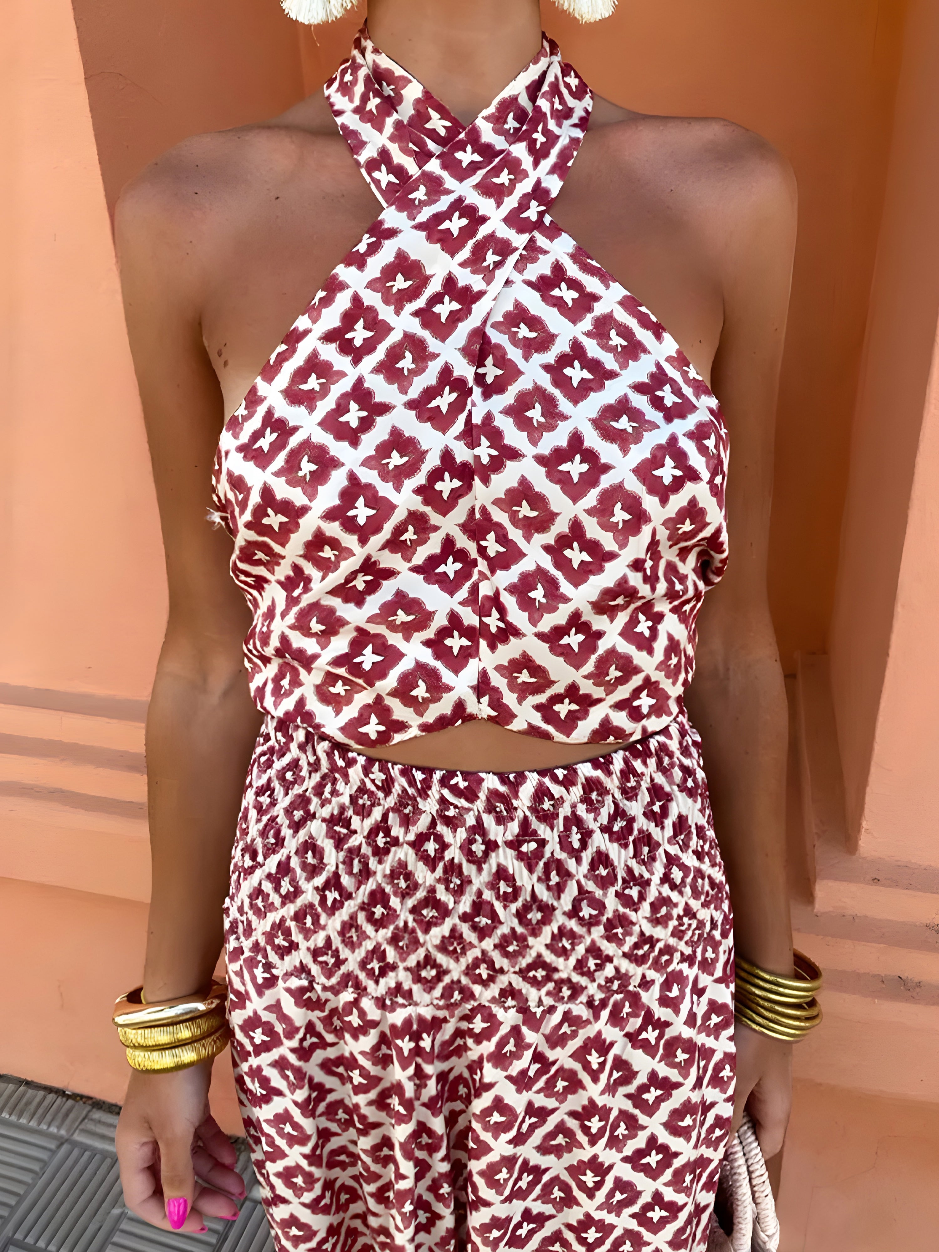 Robe Midi Alma™ Off-Shoulder à Plis Élégants