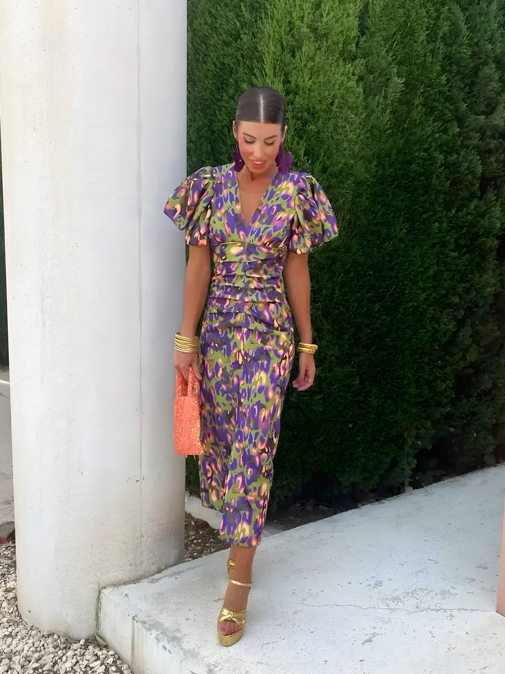 Robe Midi Agnes™ Chic à Look Coloré
