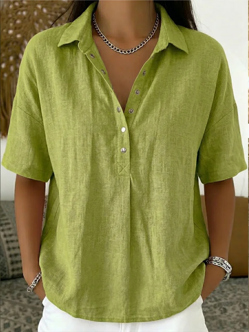 Blouse Steina™ à Col et Boutons