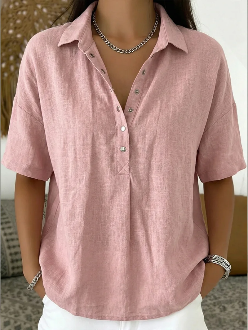 Blouse Steina™ à Col et Boutons