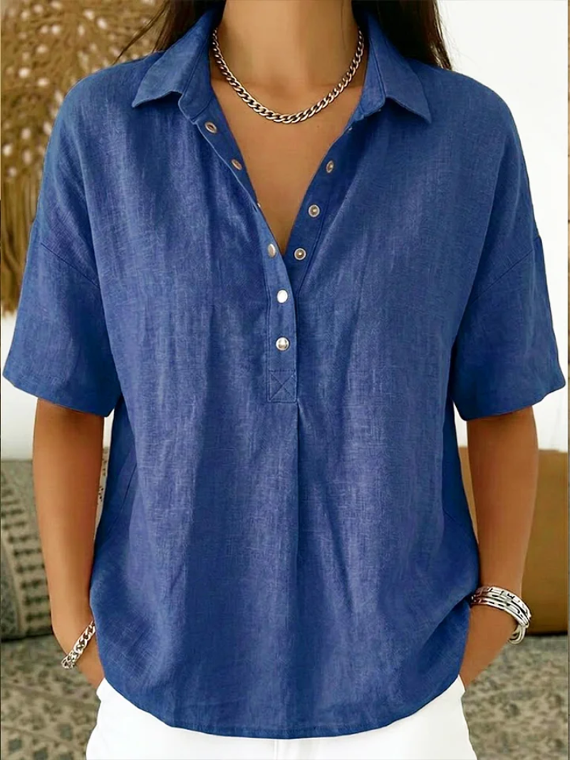 Blouse Steina™ à Col et Boutons