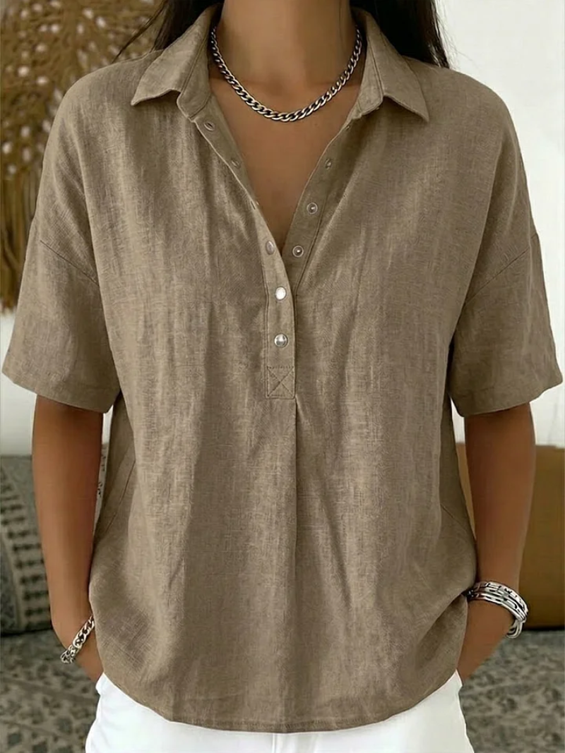 Blouse Steina™ à Col et Boutons