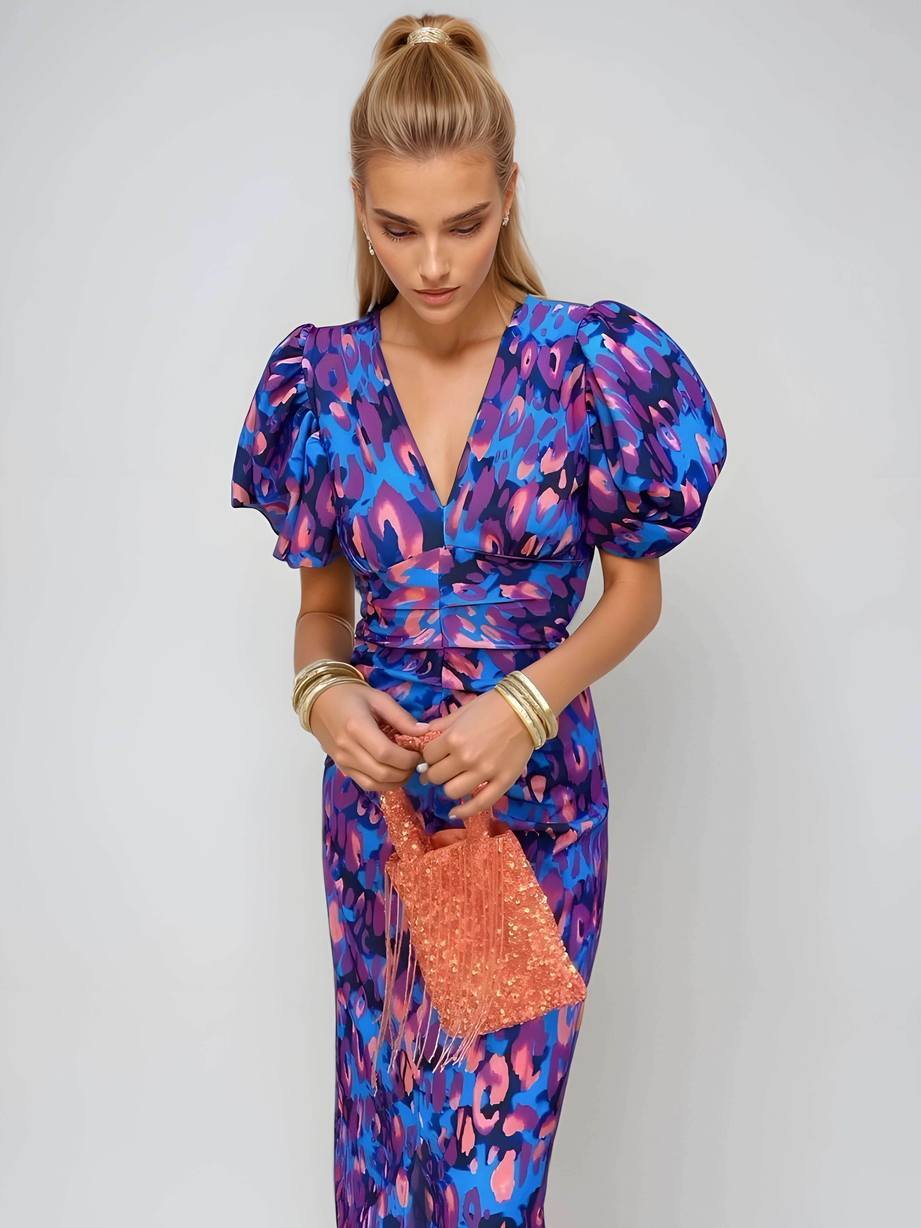 Robe Midi Agnes™ Chic à Look Coloré