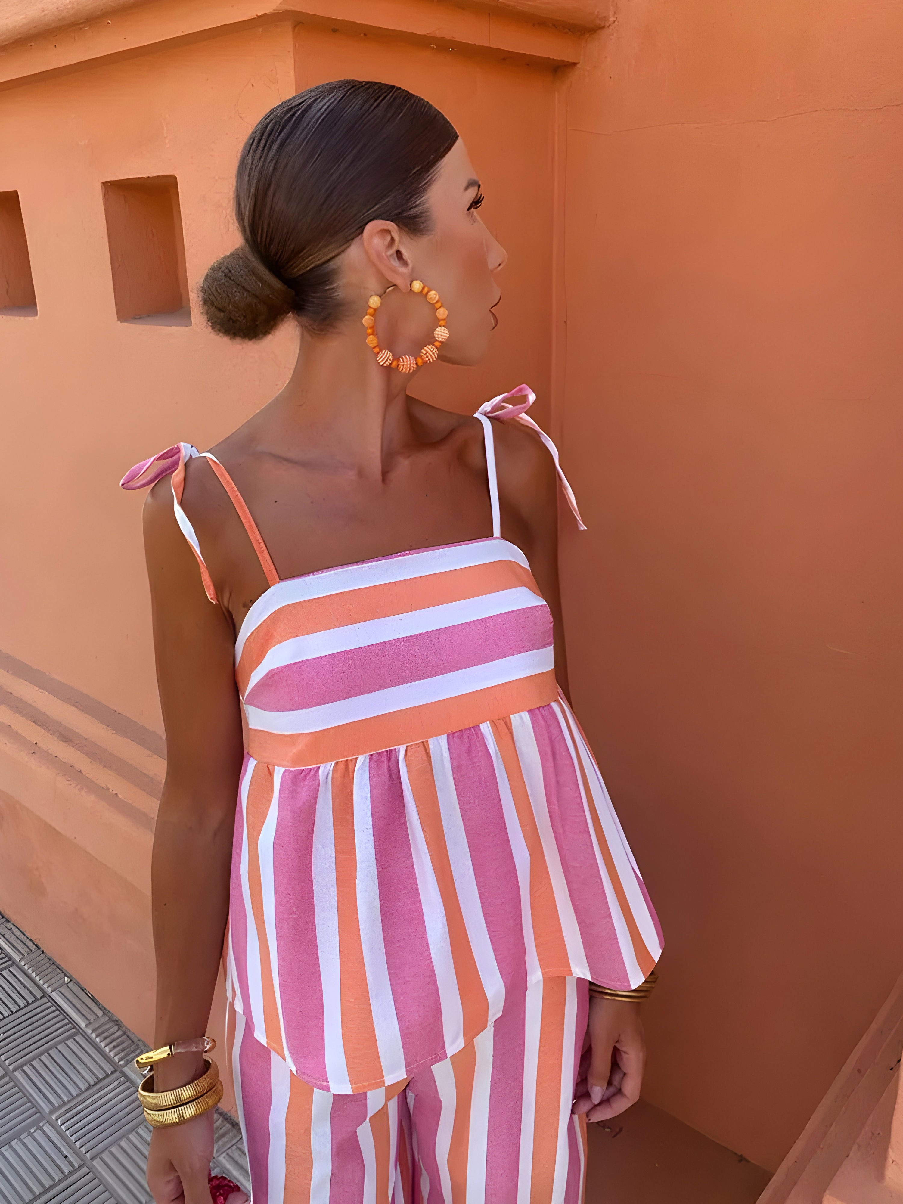 Ensemble Estival Karla™ Pantalon Élégant à Imprimé