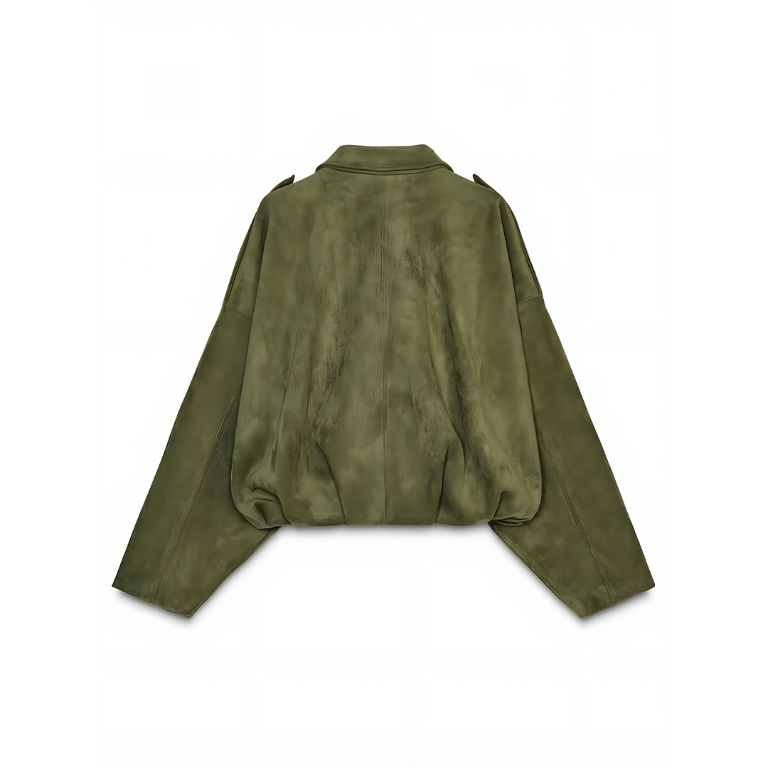 Bomber Selina™ en Daim de Luxe