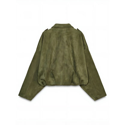 Bomber Selina™ en Daim de Luxe