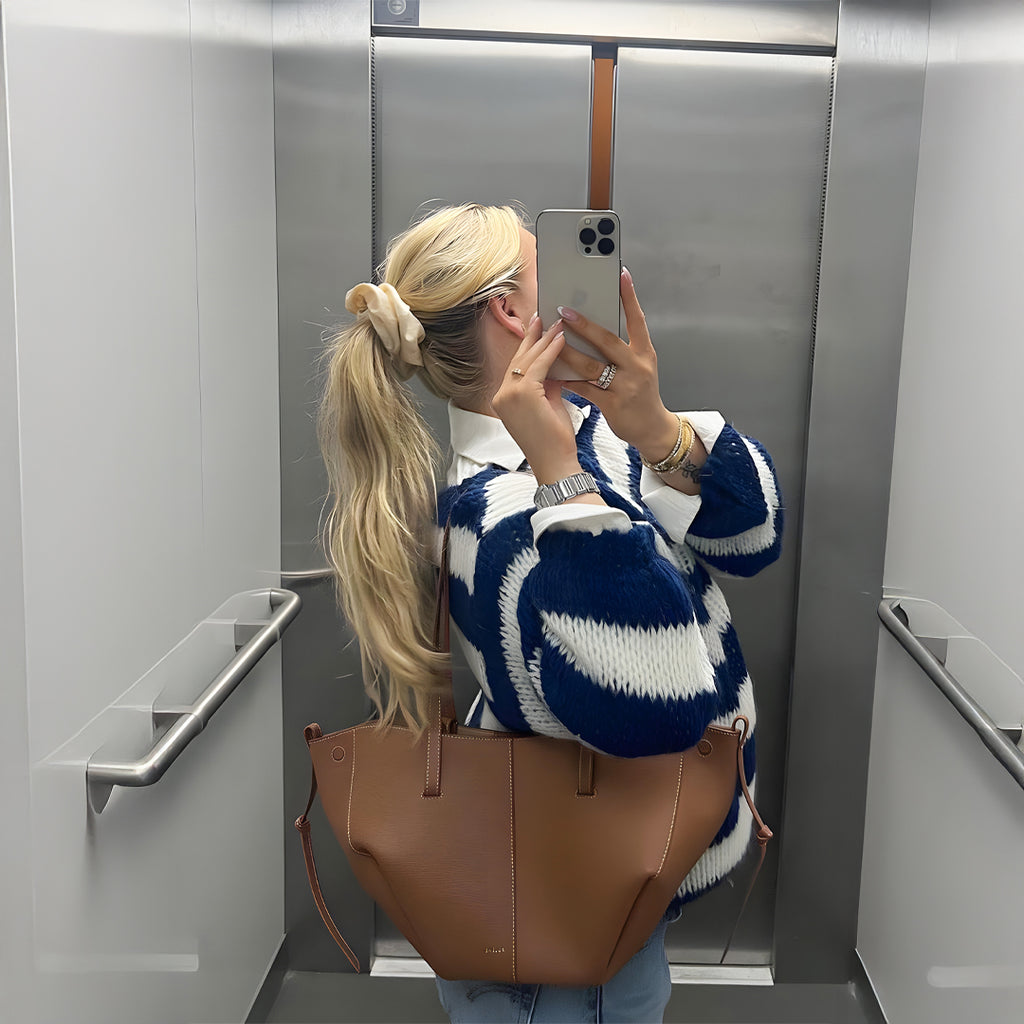 Pull Rayé Einara™ Bleu Marine