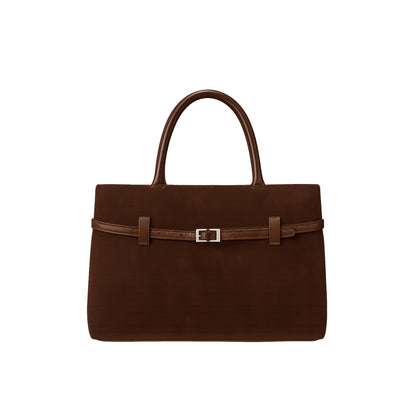Agnes™ | Suede Taske Brun