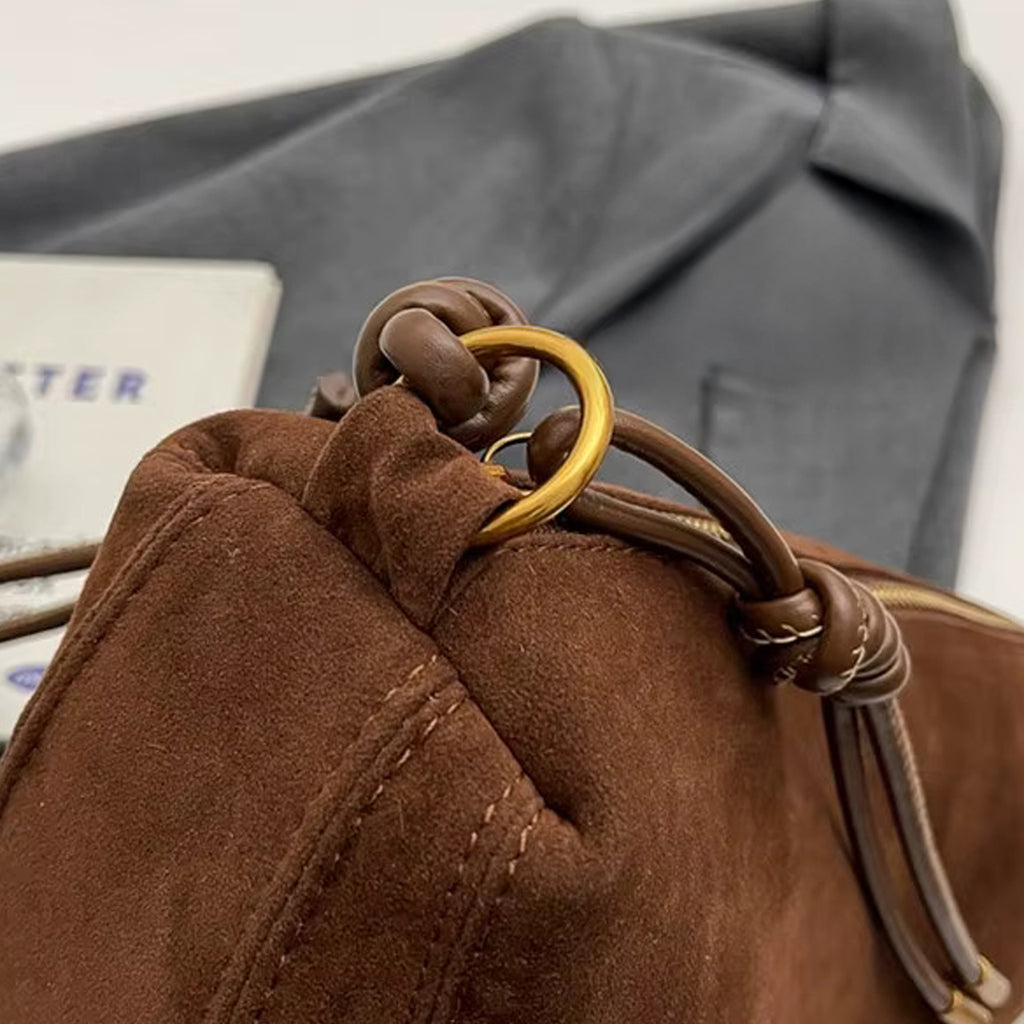 Sac à Épaule Alma™ Suédé Brun