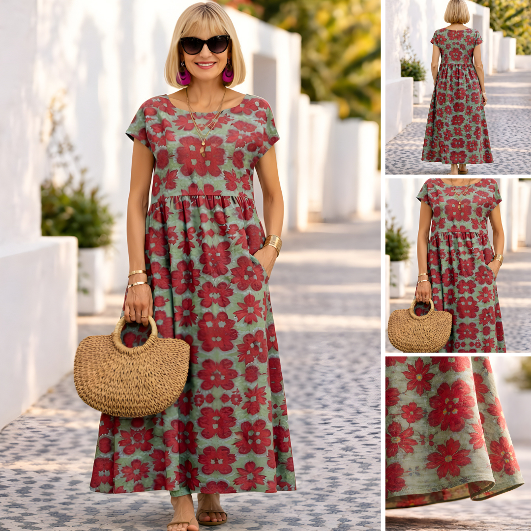 Robe longue élégante confortable – Noélie