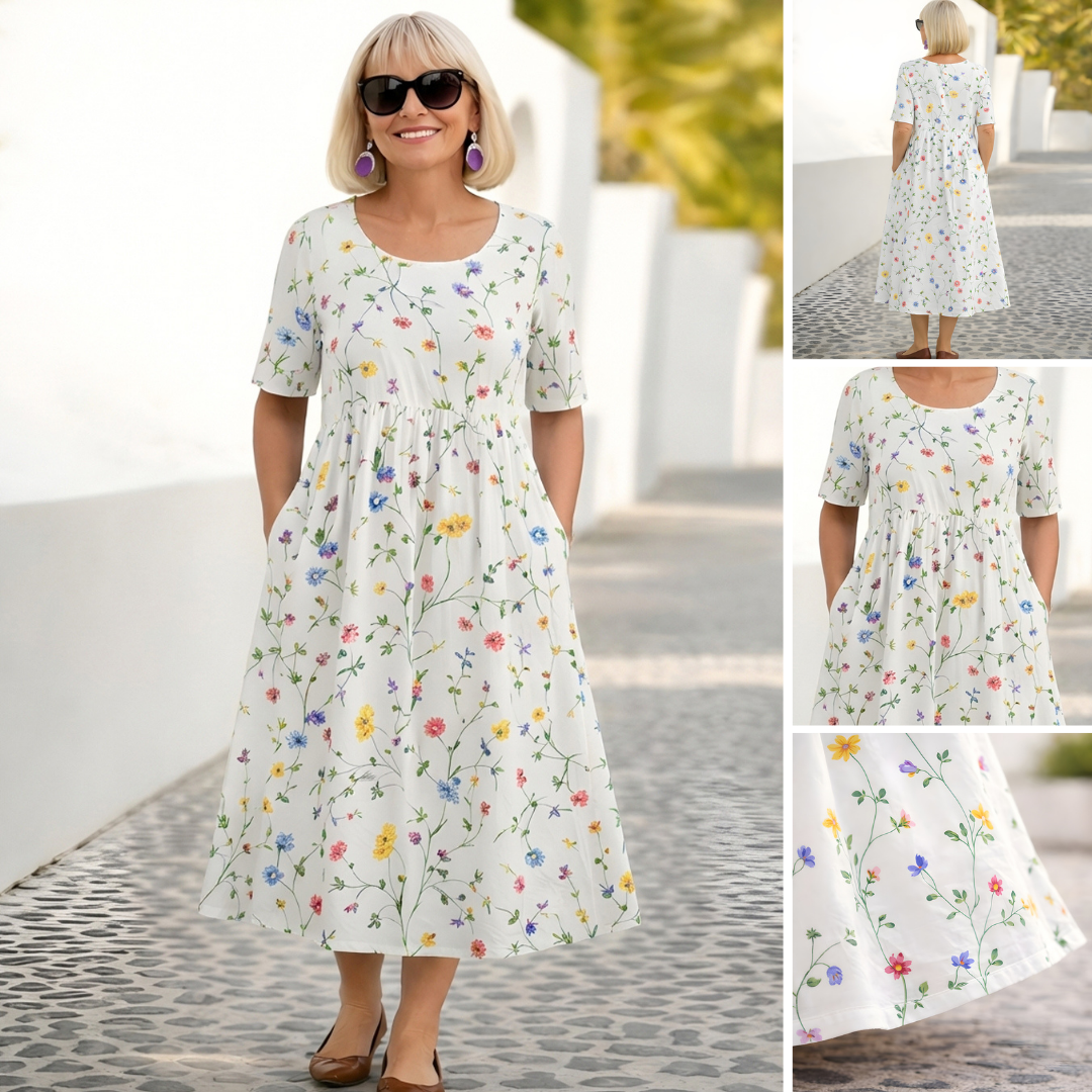 Robe élégante fluide confortable – Juline