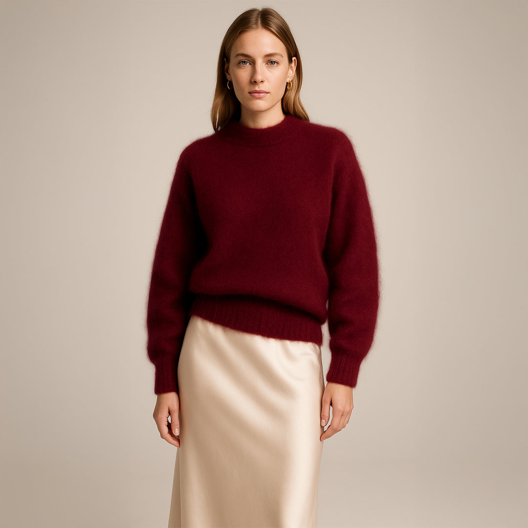 Pull Mohair Birget™ Bordeaux