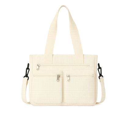 Sac à Épaule Astera™ Double Zip Blanc