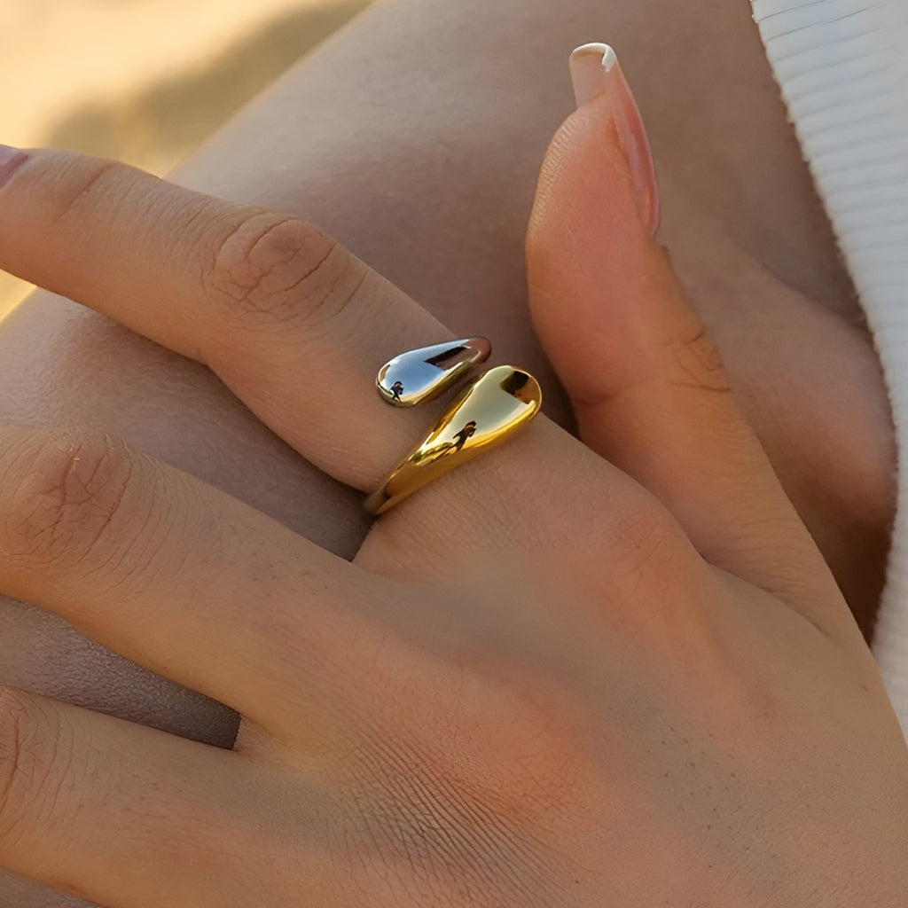 Bague Disa Goutte Or-Argent