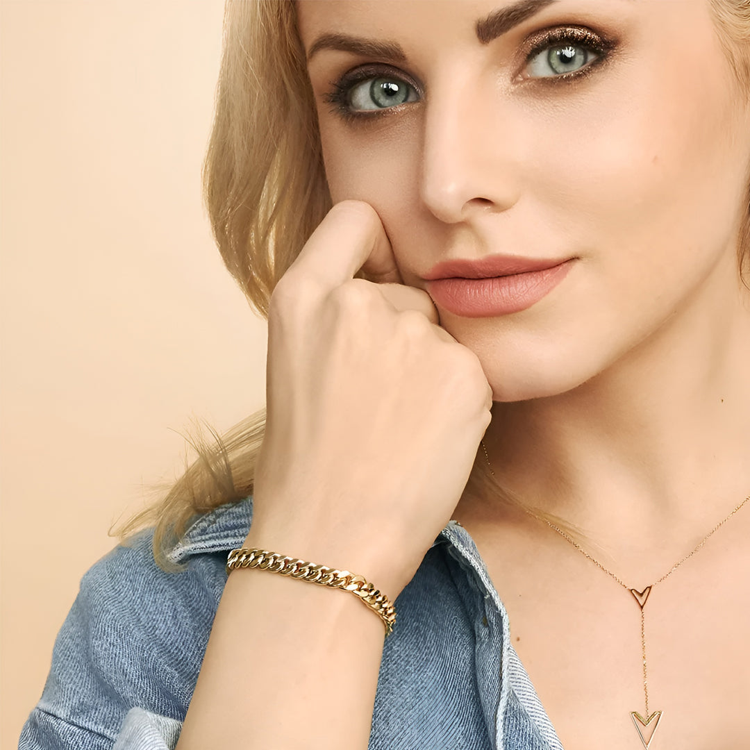 Bracelet Cubain Estate en Or