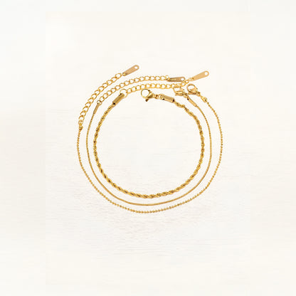 Bracelet Hedda 3-Lags Or