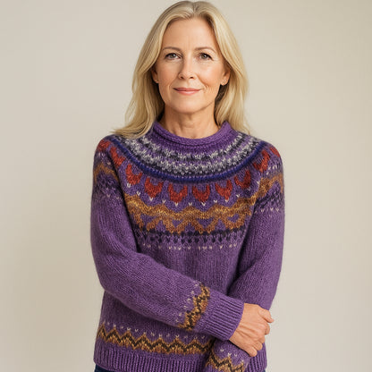 Pull Valhildur™ à Col Vintage Violet