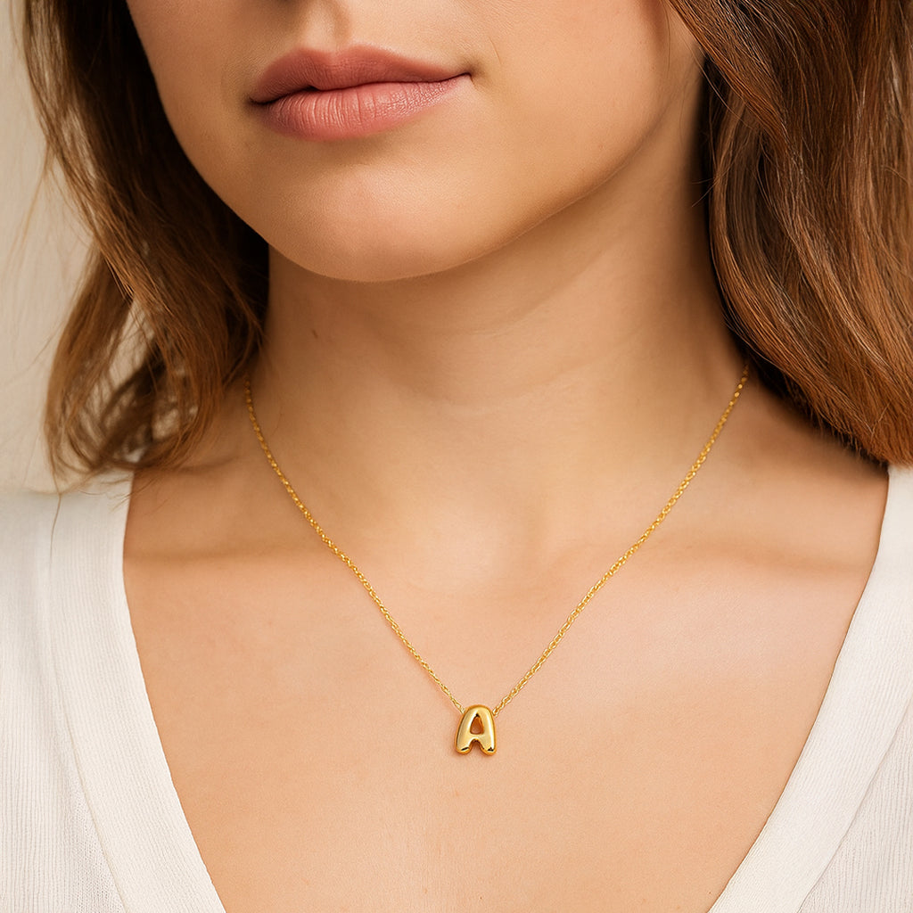 Collier Mini Lettre A–Z – Finition Or