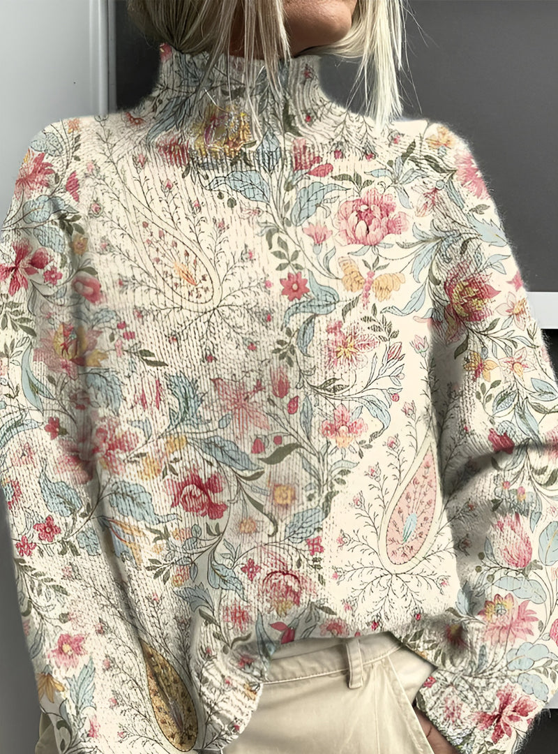 Pull Viktoria™ à Col Roulé Artistique