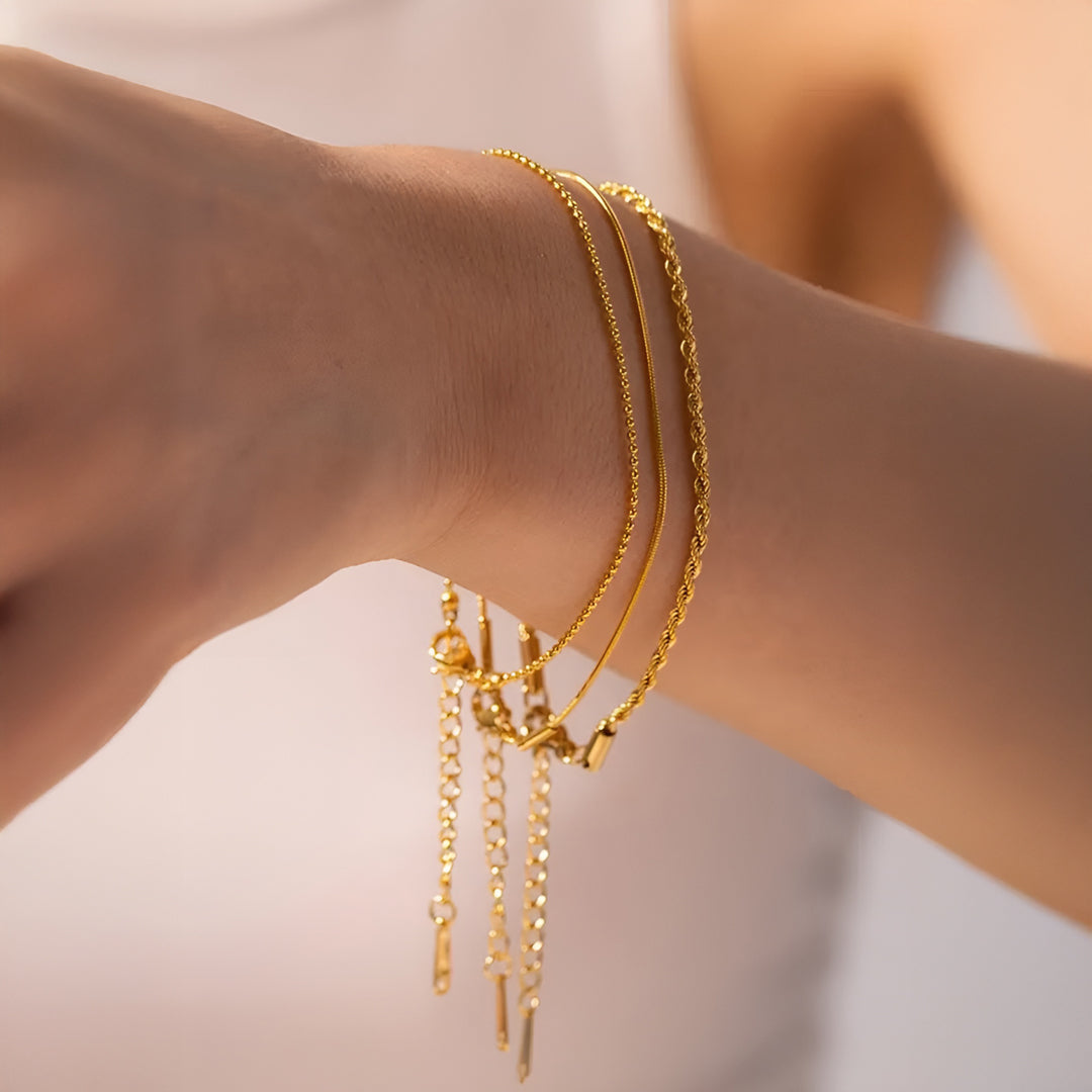 Bracelet Hedda 3-Lags Or