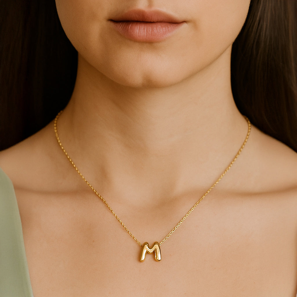 Collier Mini Lettre A–Z – Finition Or