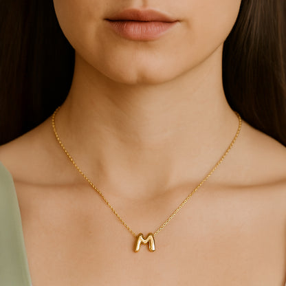 Collier Mini Lettre A–Z – Finition Or