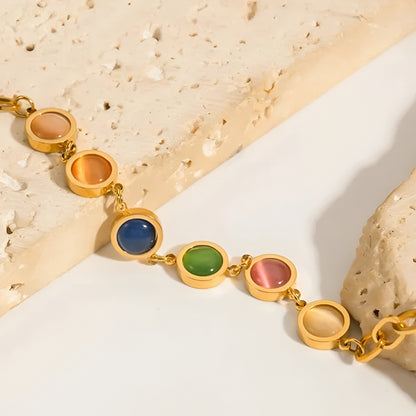 Bracelet Maisie avec Pierres – Élégance Colorée