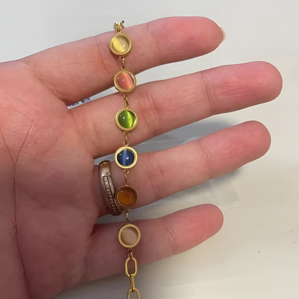 Bracelet Maisie avec Pierres – Élégance Colorée