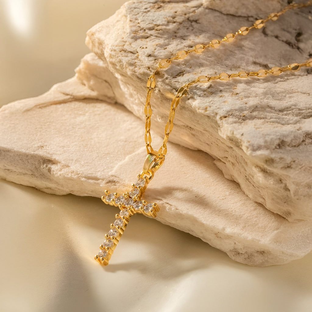 Collier Iduna Croix Or
