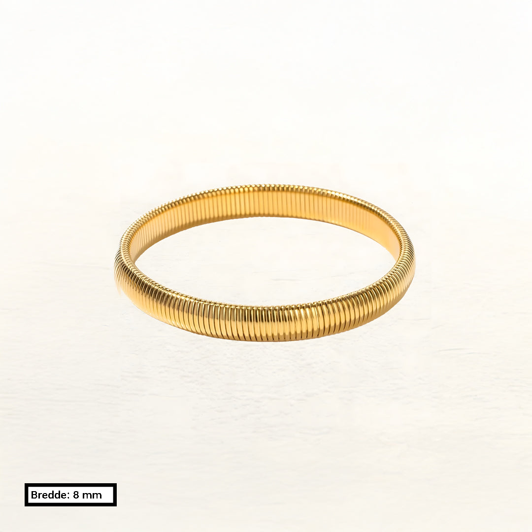 Bracelet Liv Large Snake Stretch Or