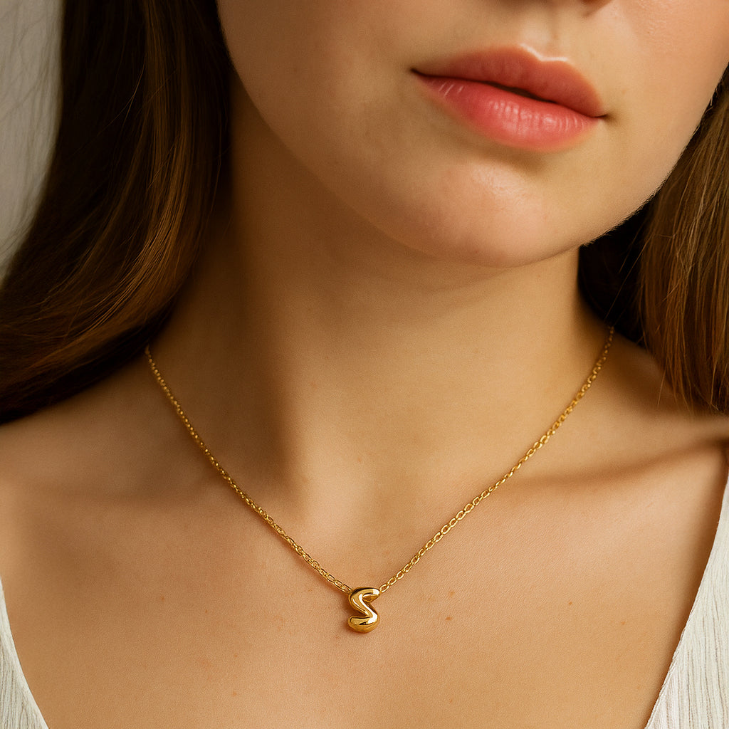 Collier Mini Lettre A–Z – Finition Or