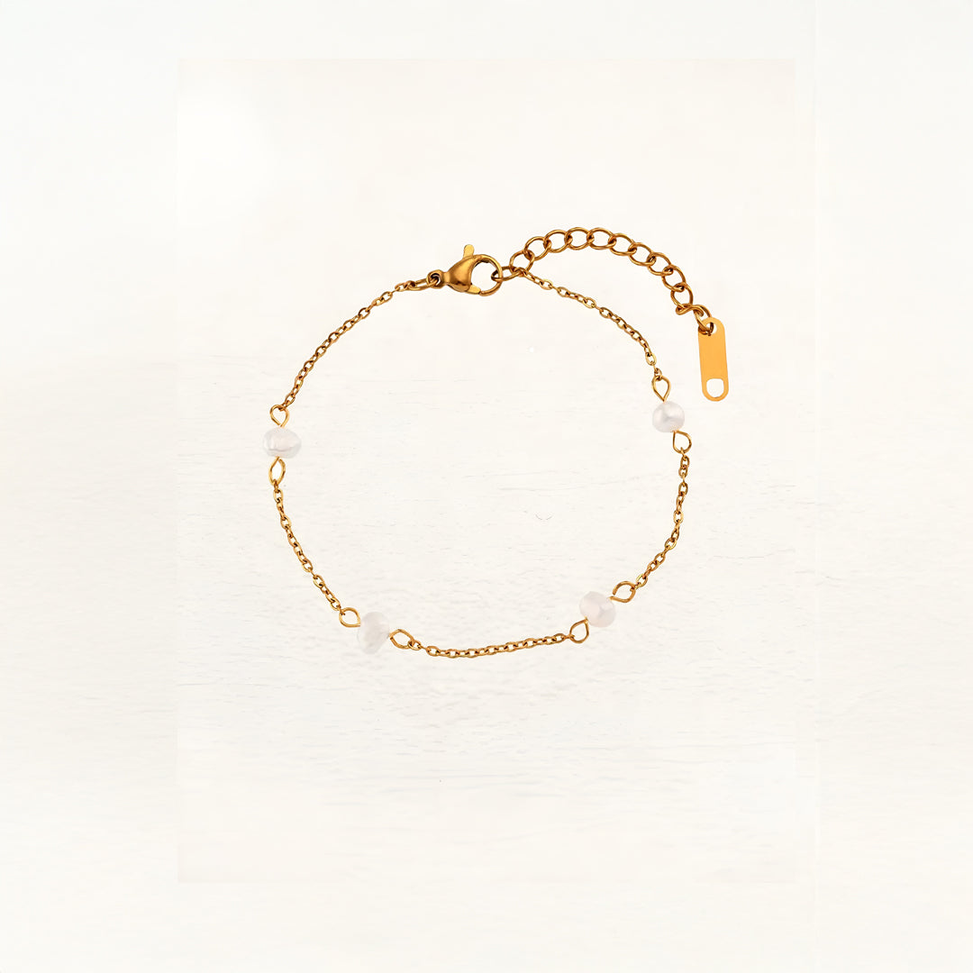 Bracelet Solveig Perles d’Eau Douce Or