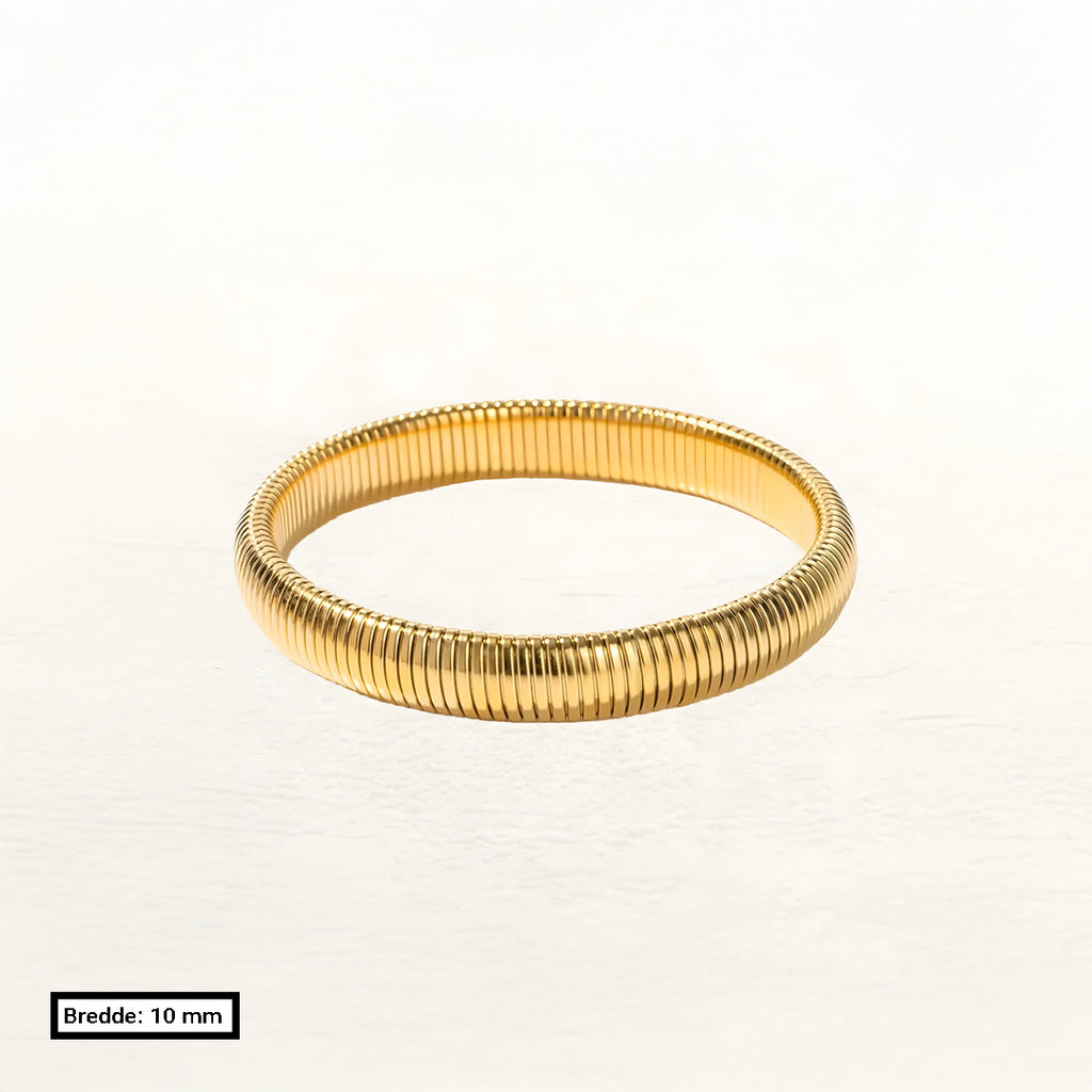 Bracelet Liv Large Snake Stretch Or