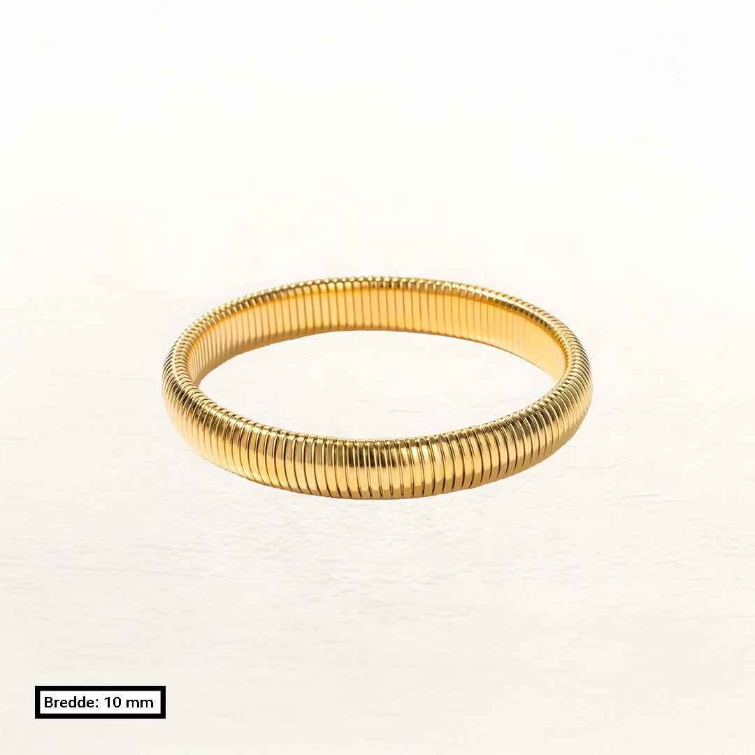 Bracelet Liv Large Snake Stretch Or