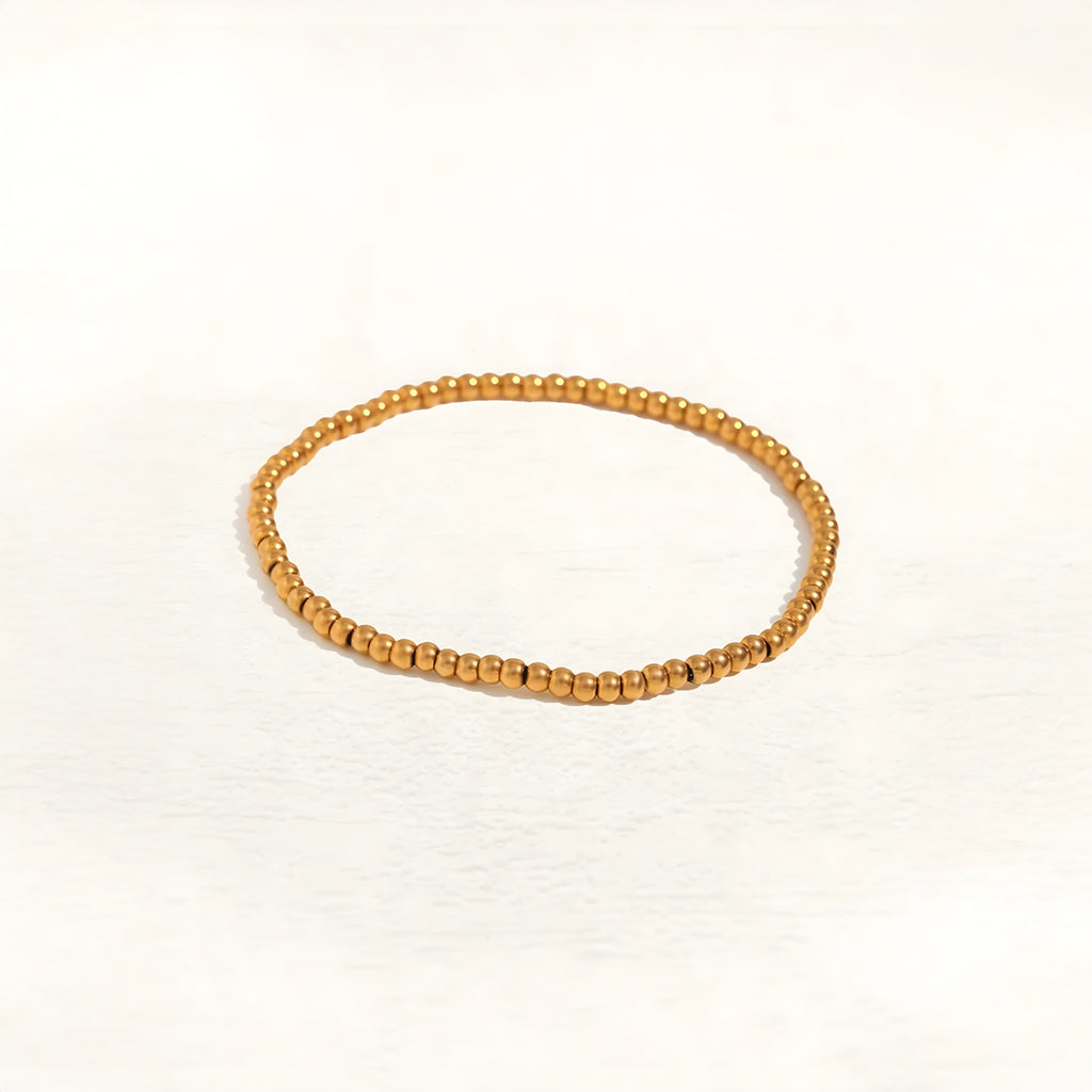 Bracelet Freya Basic Perles Or 3, 4, 5 ou 6 mm
