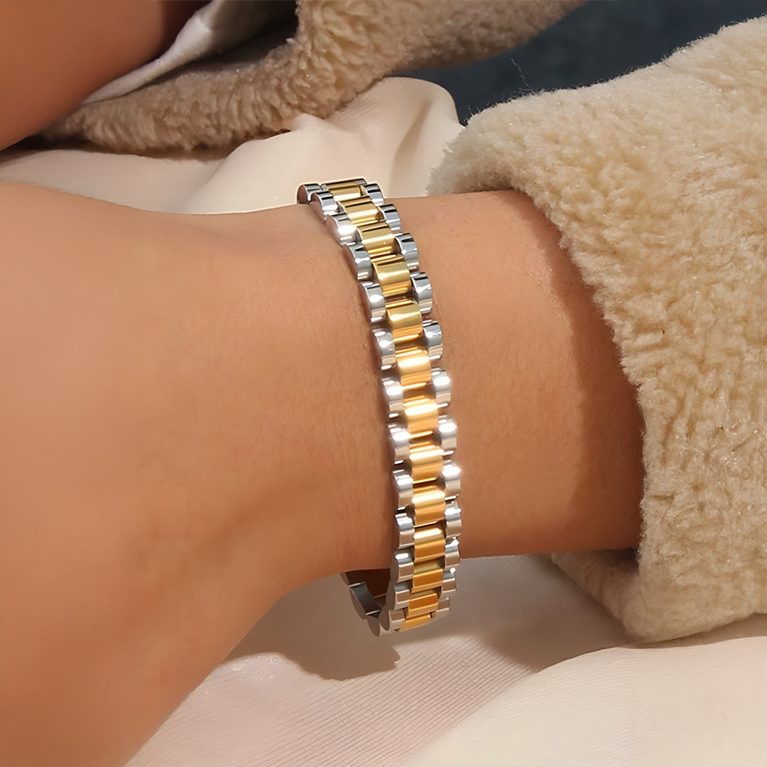 Bracelet Marit Large Or & Argent