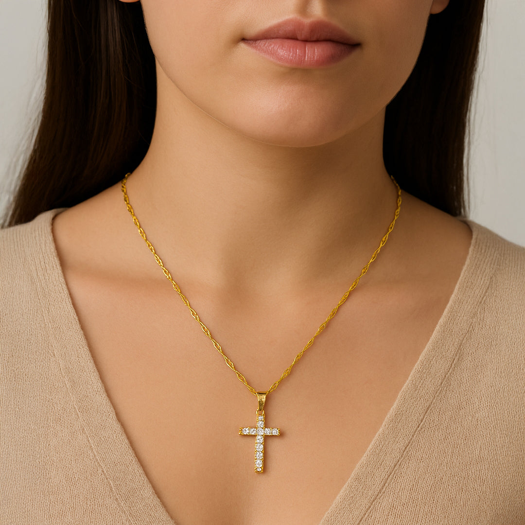 Collier Iduna Croix Or