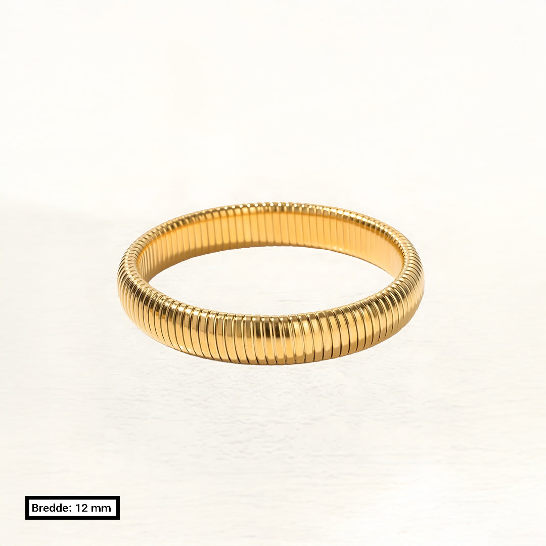 Bracelet Liv Large Snake Stretch Or