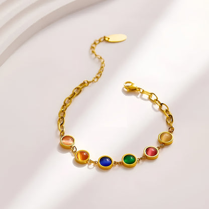 Bracelet Maisie avec Pierres – Élégance Colorée
