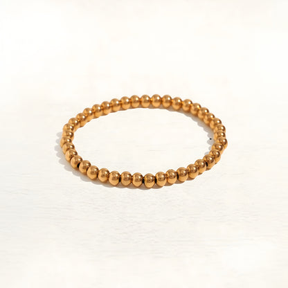 Bracelet Freya Basic Perles Or 3, 4, 5 ou 6 mm