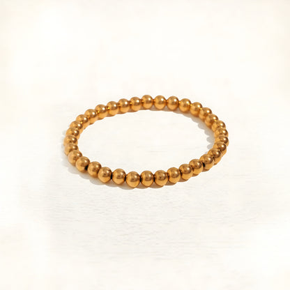 Bracelet Freya Basic Perles Or 3, 4, 5 ou 6 mm