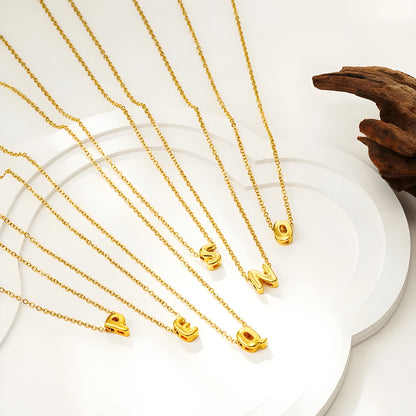 Collier Mini Lettre A–Z – Finition Or