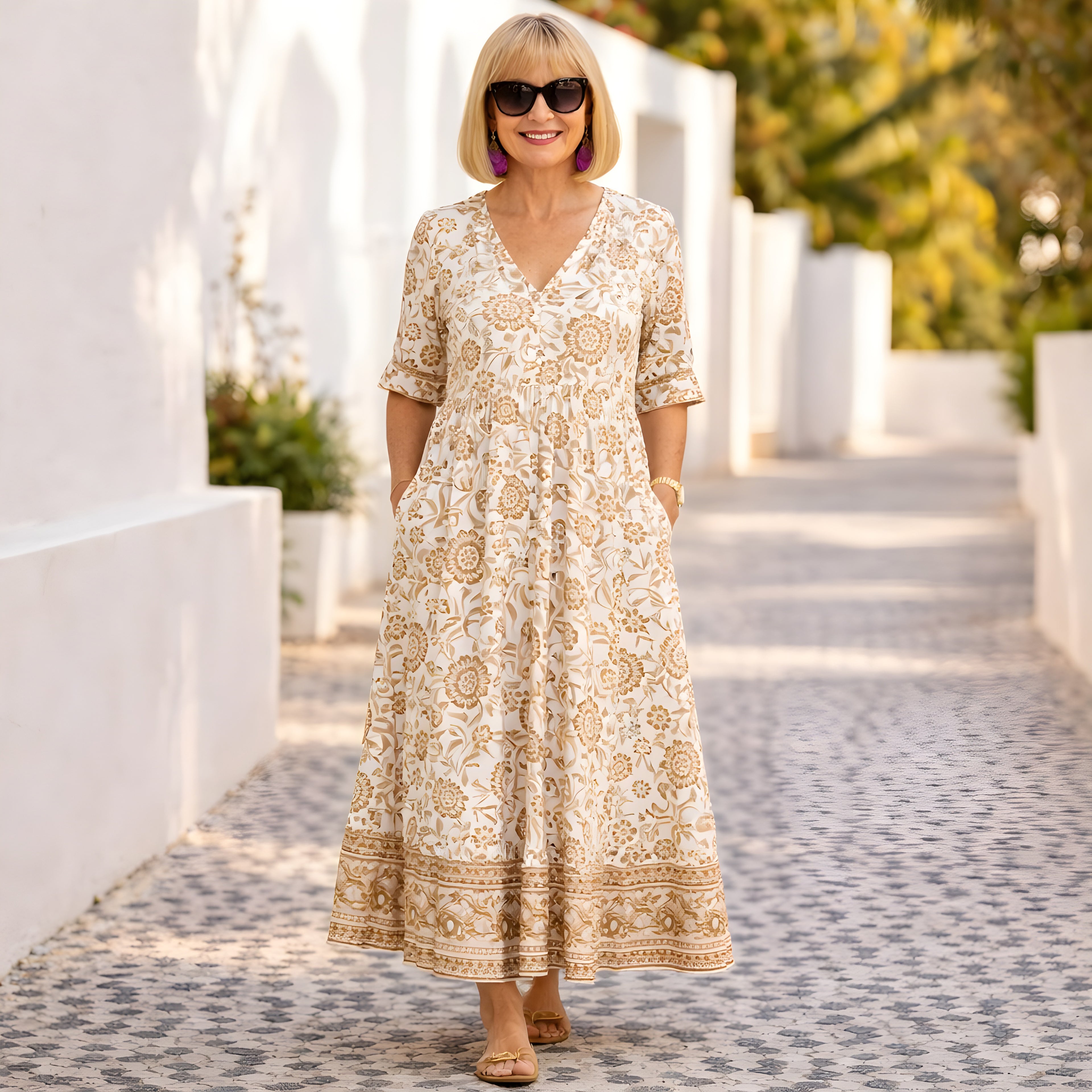 Robe fluide élégante confortable – Léana