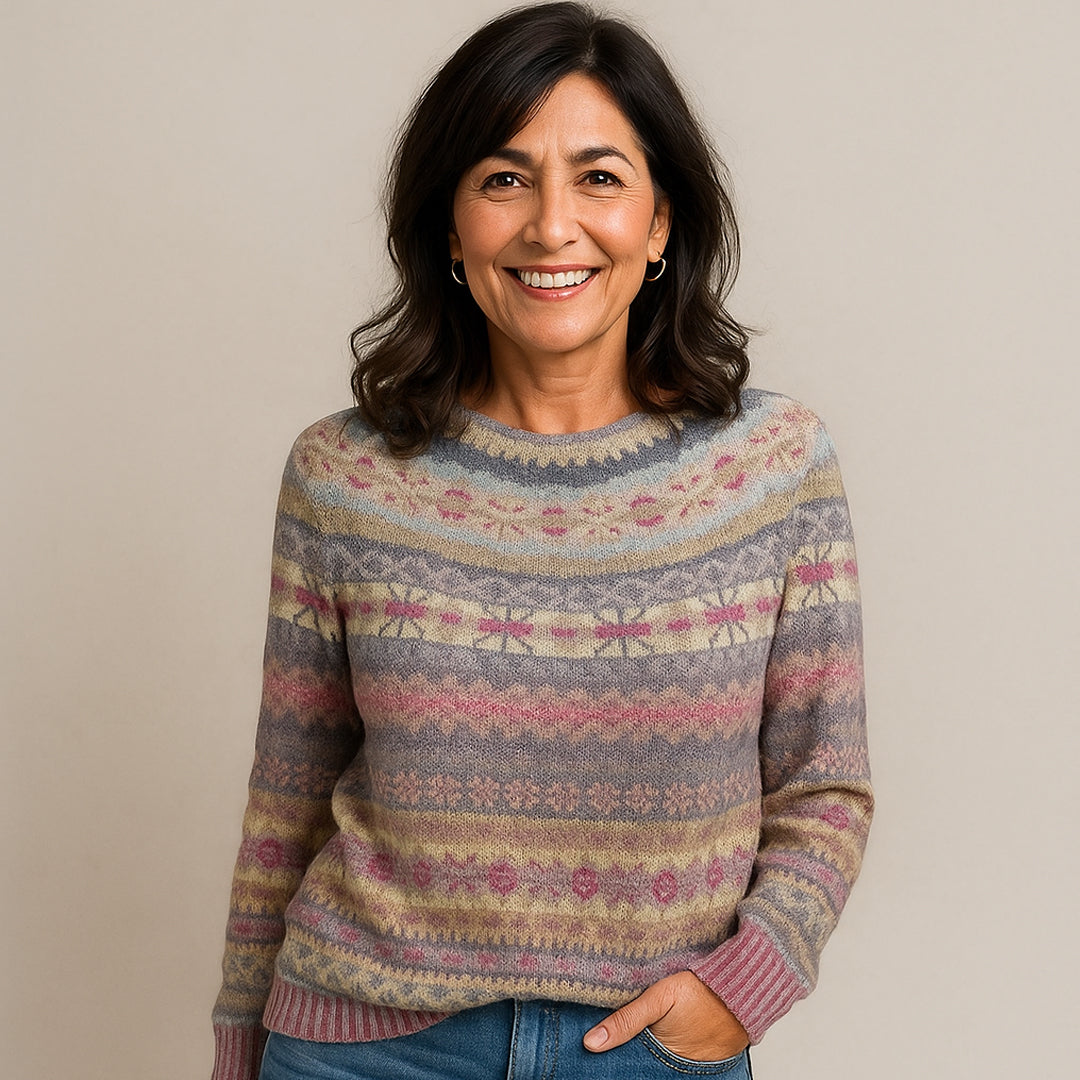 Pull Villa™ à Col Vintage Kaki