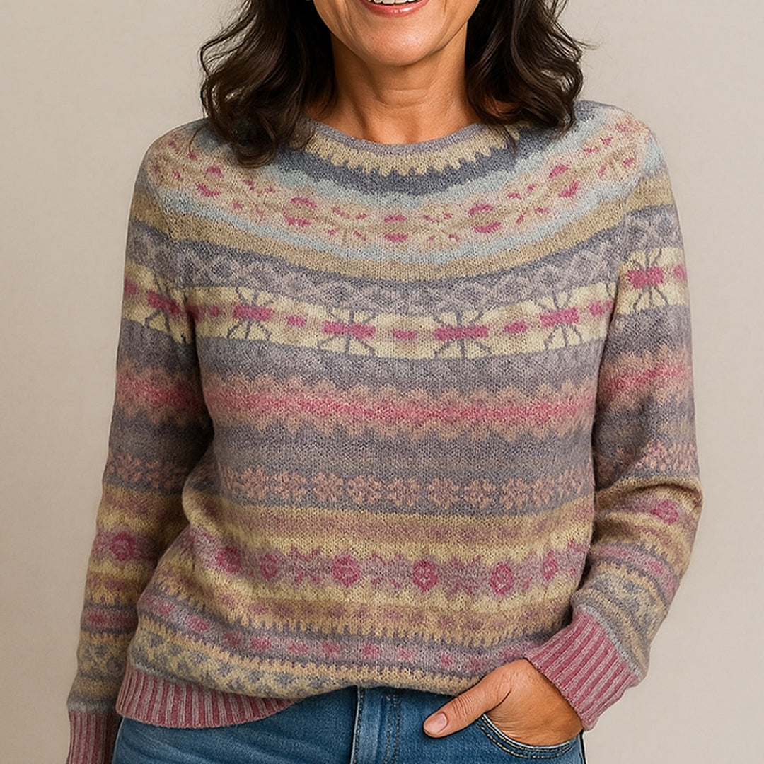 Pull Villa™ à Col Vintage Kaki
