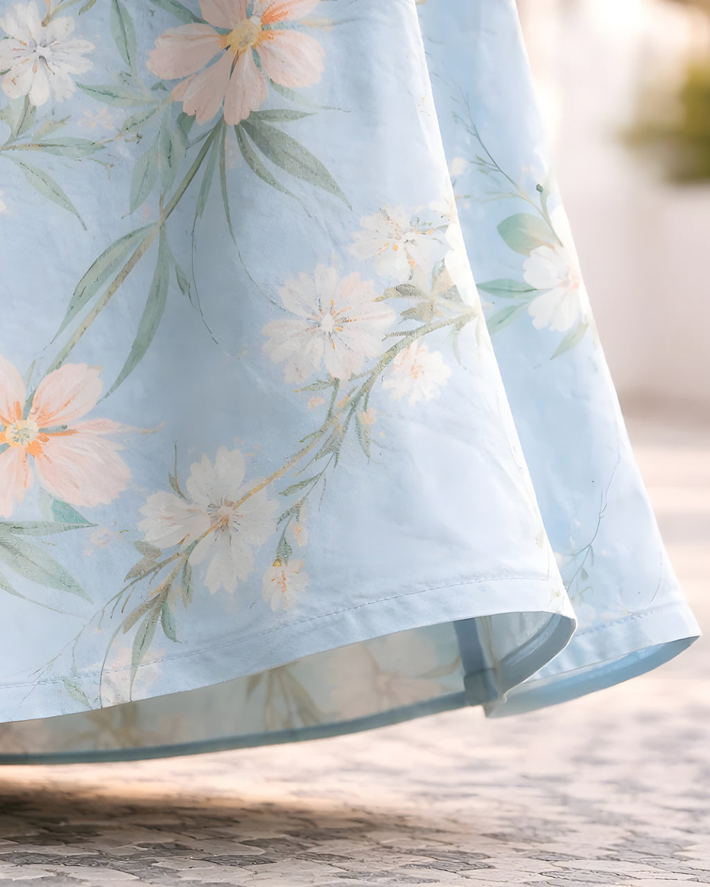 Robe fluide florale confortable – Éloïse