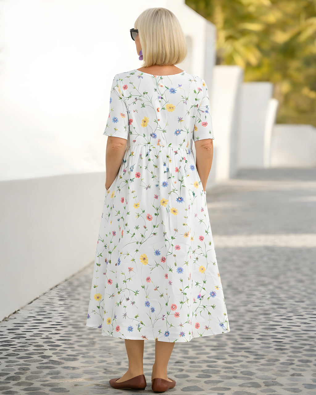 Robe élégante fluide confortable – Juline