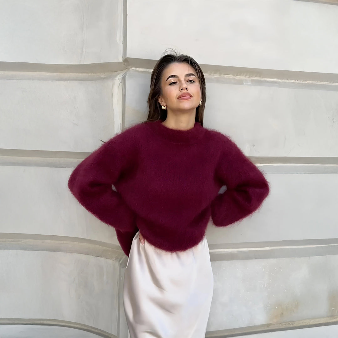 Pull Mohair Birget™ Bordeaux